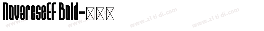 NovareseEF Bold字体转换